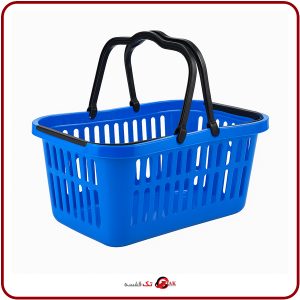 سبد خرید فروشگاهی دستی پلاستیکی ابی