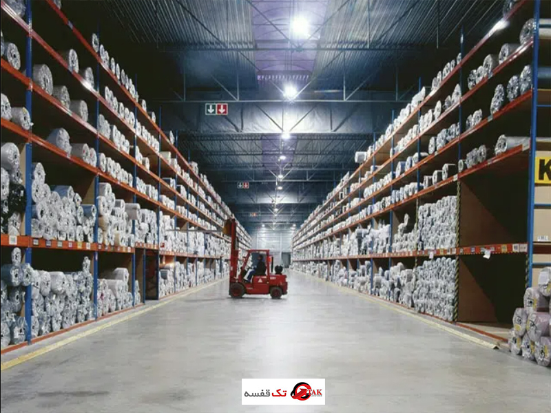 کالای رول شده مثل فرش را چگونه قفسه بندی کنیم؟